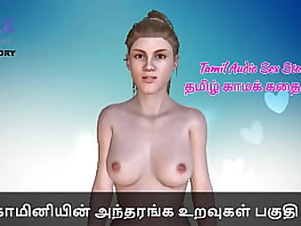 Tamil Audio Fuck-a-thon Story - 4 steamy stunners with massive funbags and taut cabooses get down and messy