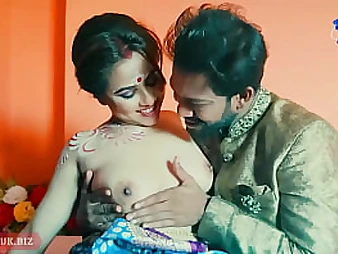 Suar and Neat's Indian honeymoon finishes in warm cunt have joy and hard-core fuck-fest