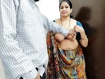 Witness Bhabhi's sloppy converse as she pounds landlord for cash in HD Hindi vid