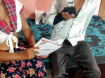 Step Sis Ritu Humps Step Brother's Indian Brat with Her Big Breast & Vulgar Give a speech to