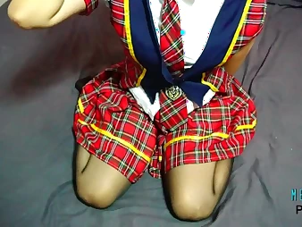 Breast Ice yon a steaming costume play roleplay regarding a existent Japanese duo