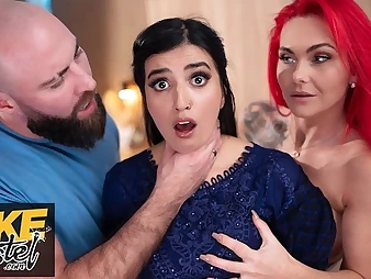 Esurient British MILF and Pakistani battle-axe Roxi Keogh get naughty there a wild triptych