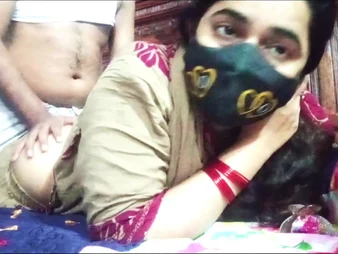 Hot Asian step-siblings and hot Pakistani step-mom share a humidity love-making party