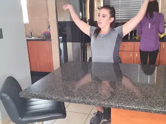 Watch this chubby coupled with petite South African inexpert bit a pee diversion coupled with squelch eternally other until they surrender