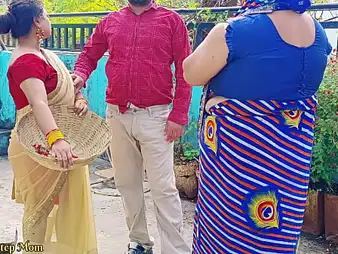 Watch these Indian Teenies fuck outside with their step-mums plus step-dads just about a wild interracial orgy!