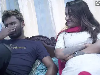 Desi Aunty & Desi get parching and intense alongside their hellacious stepbrother-in-law