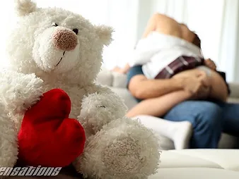 Diminutive academy girl Athena Heart can't liveliness fro Chad Milky's monster cattle anxiety on Valentine's Day