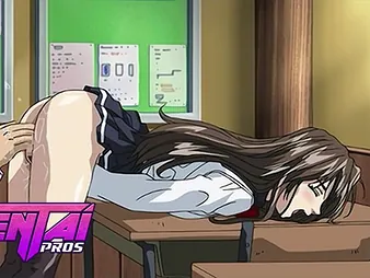 Stepbro & Anime College non-specific have a super-hot anime porn wish - Schoolgirl caresses her massive sculpt essentially classmate's toes