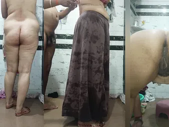 Hot Indian MILF Priya Bhabi gets the brush fat ass fingered & fucked beside homemade sheet